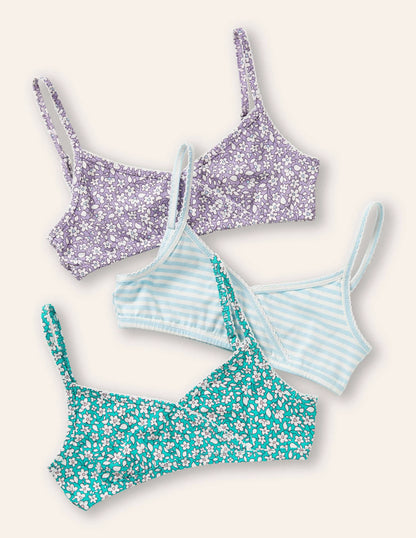 Crossover Training Bra 3 Pack-Ditsy Floral