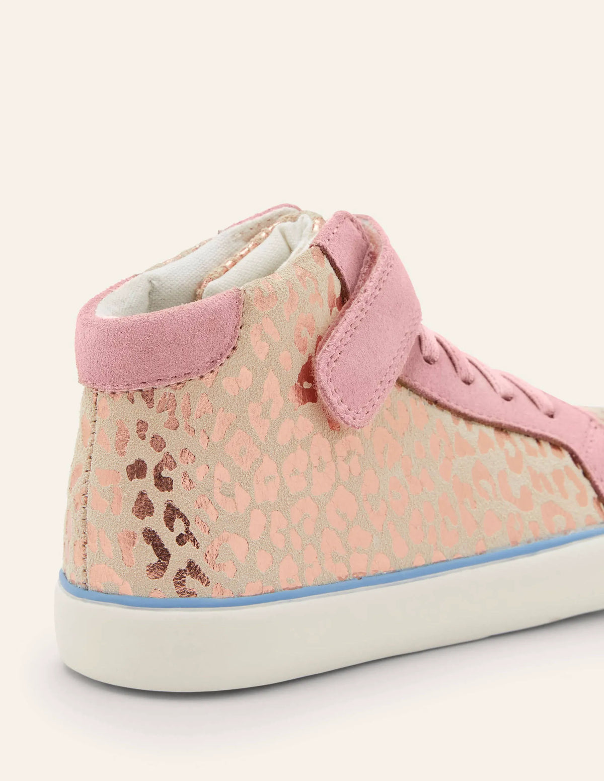Elasticated Lace High Tops-Leopard