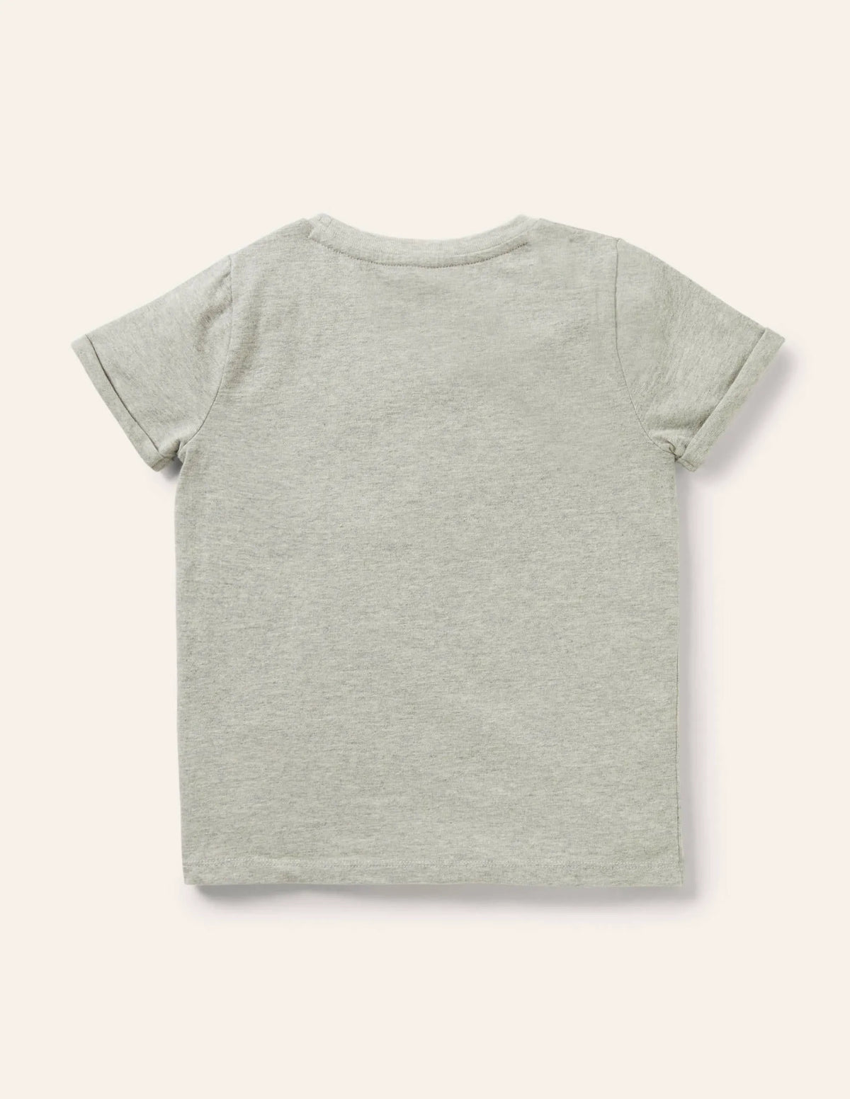 Star Pocket Slub T-shirt-Grey Marl