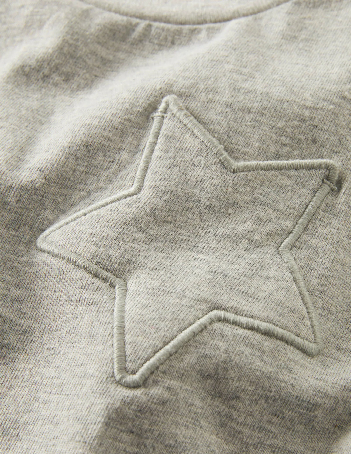 Star Pocket Slub T-shirt-Grey Marl