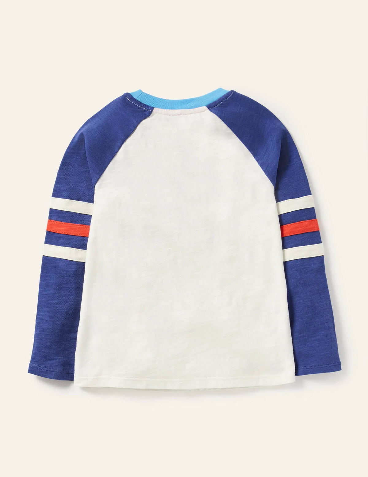 Slub Raglan T-shirt-Blue/Green Pepper Stars