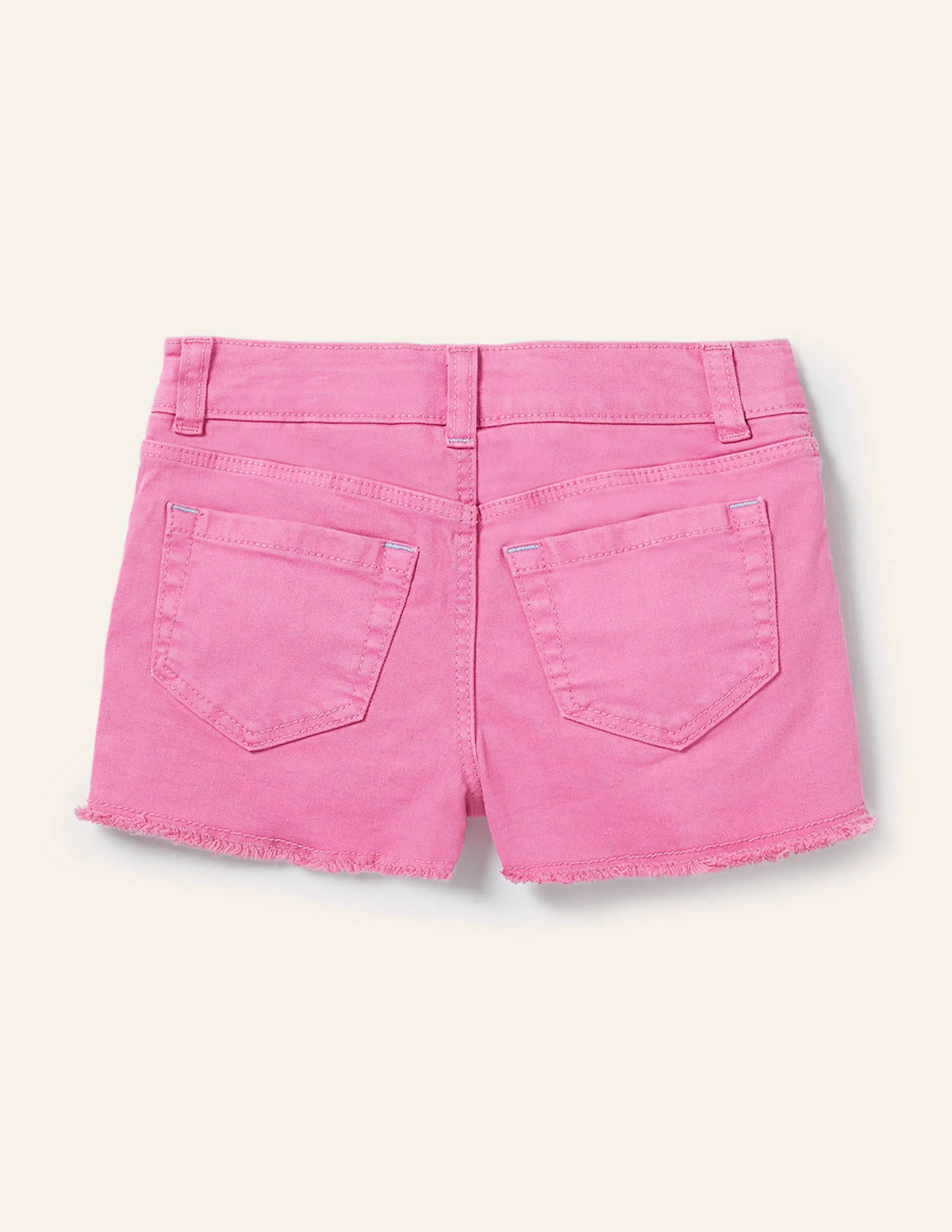 Denim Shorts-Strawberry Ice Pink