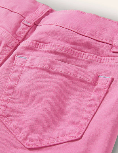 Denim Shorts-Strawberry Ice Pink