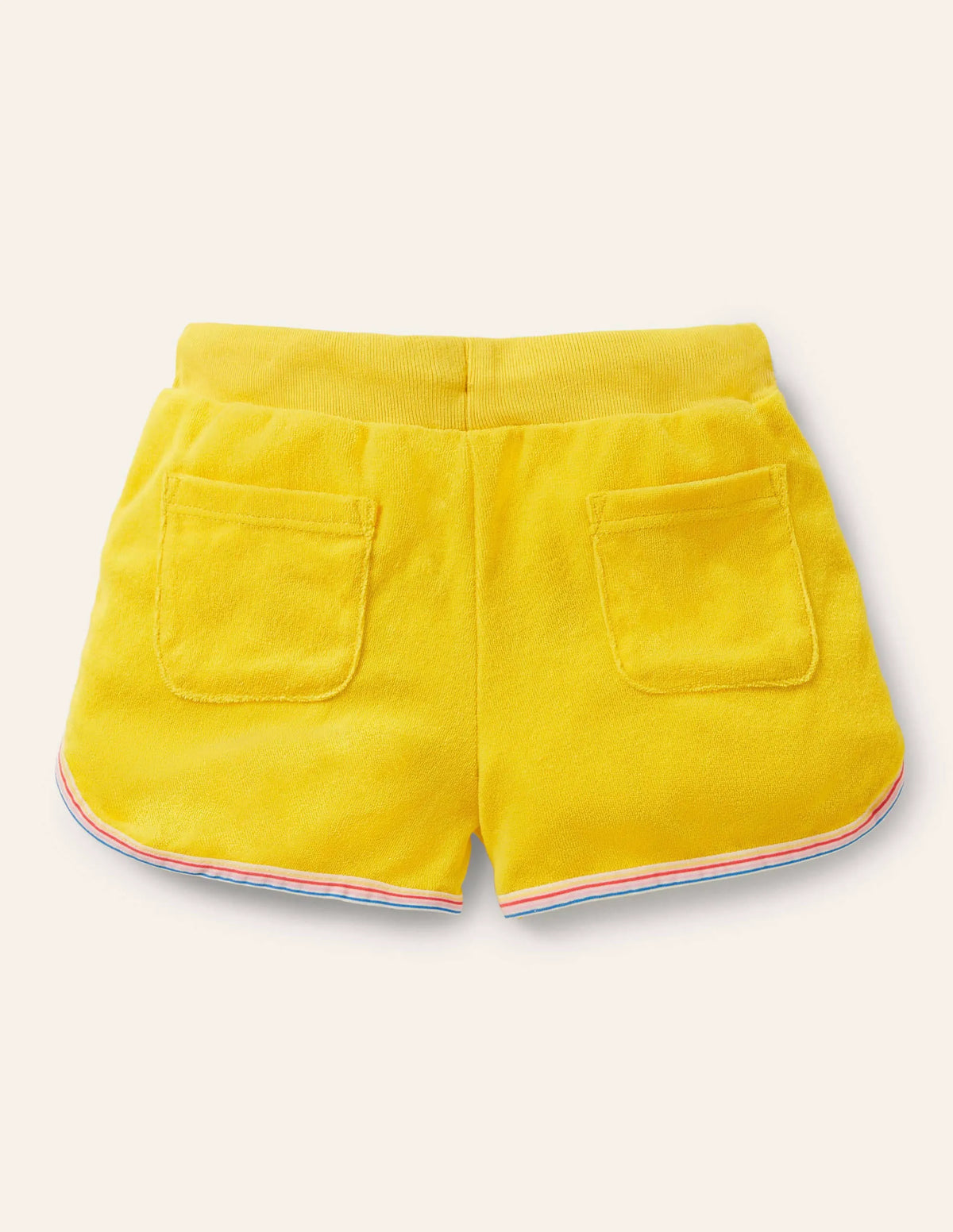 Retro Towelling Shorts-Daffodil Yellow