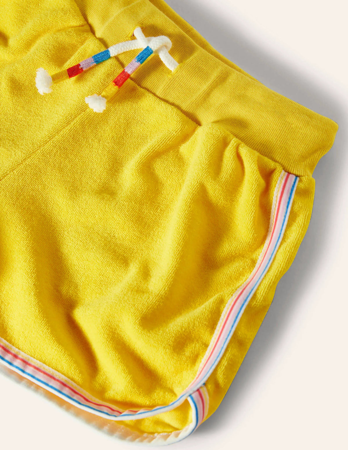 Retro Towelling Shorts-Daffodil Yellow