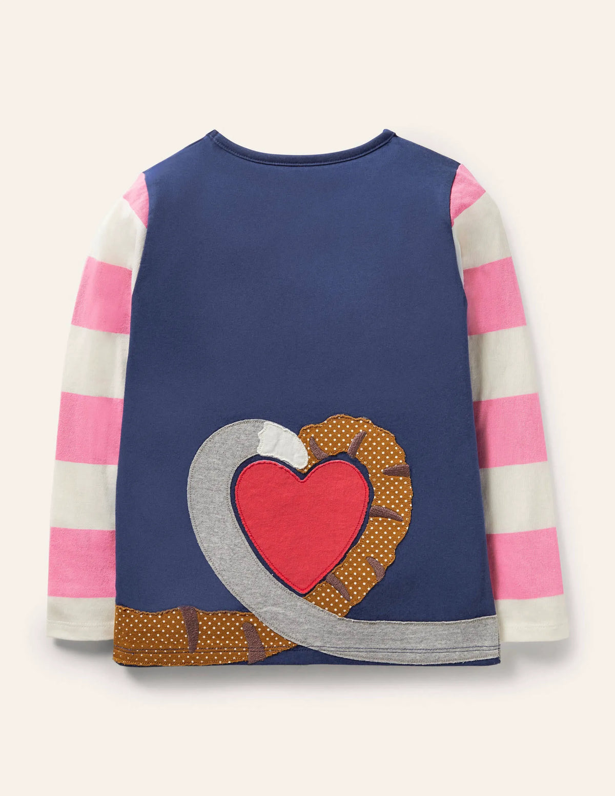 Front & Back Appliqué T-shirt-Starboard Blue Cats