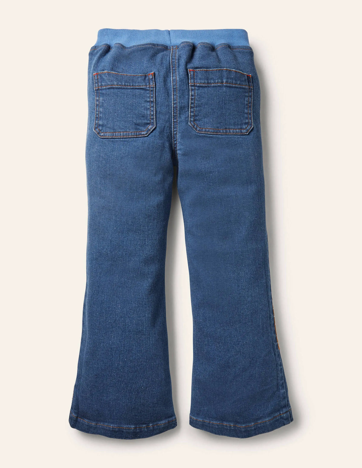 Appliqué Animal Jeans-Mid Vintage Animals