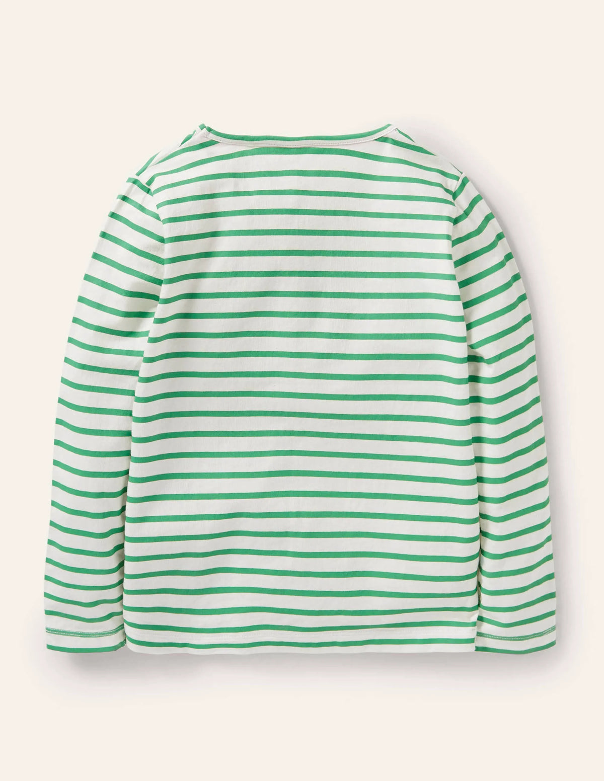Big Appliqué T-shirt-Ivory/Aloe Green Bugs