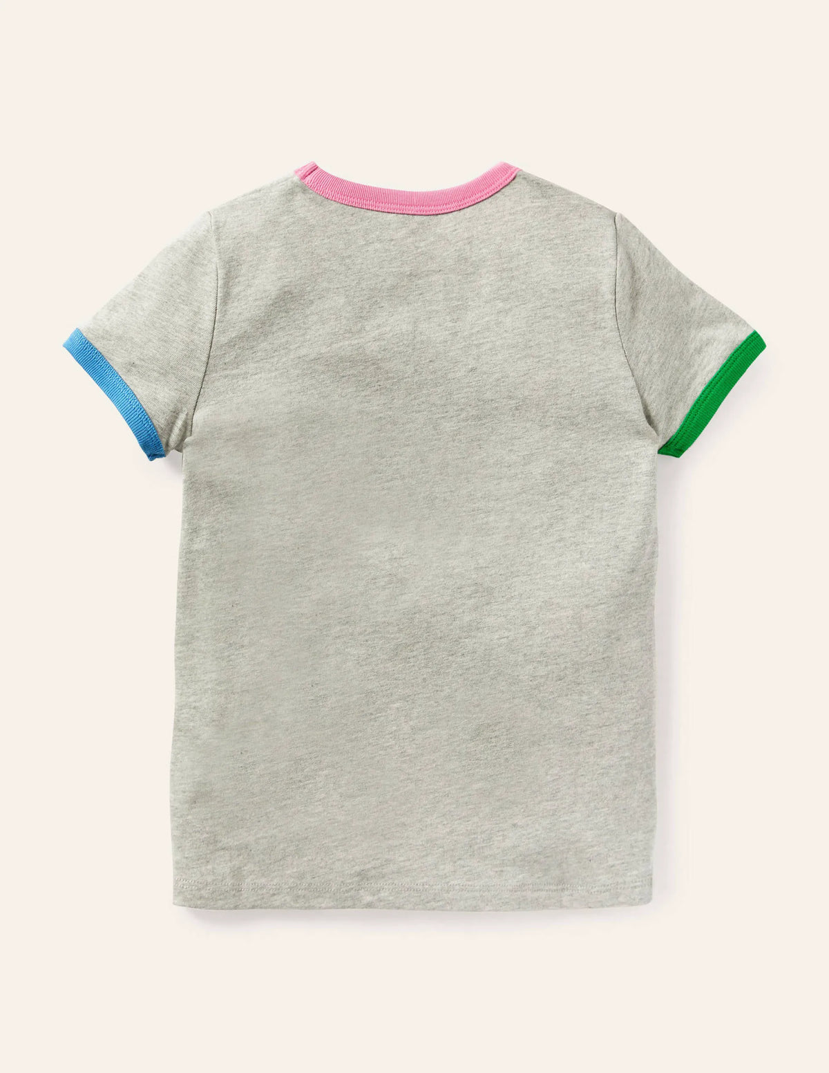 Printed Graphic T-shirt-Grey Marl Weather