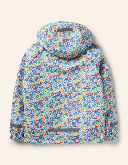 Waterproof Rain Jacket-Multi Spring Floral