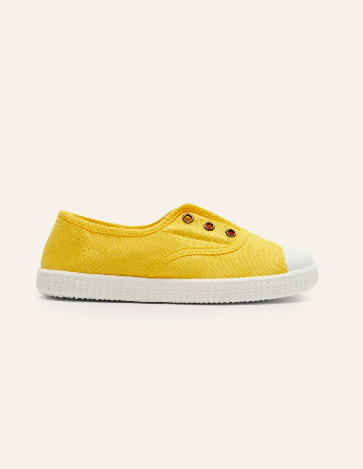 Laceless Canvas Pull-ons-Sweetcorn Yellow
