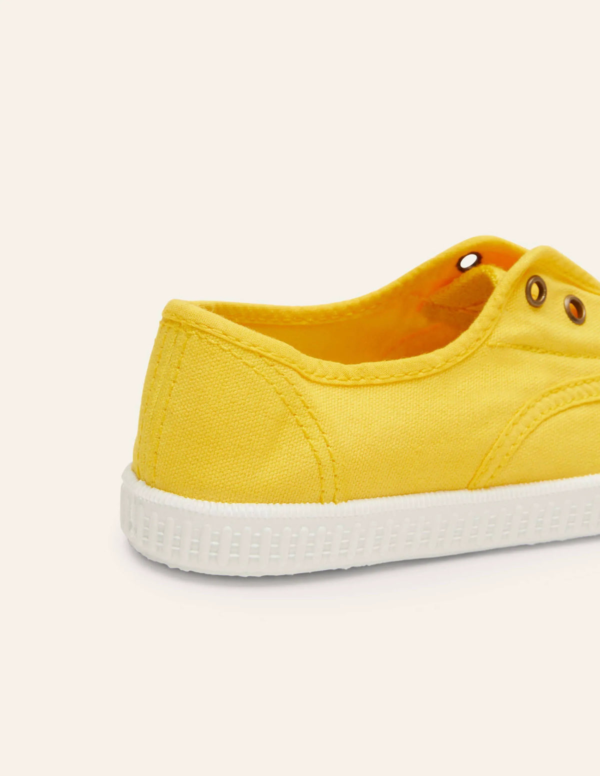 Laceless Canvas Pull-ons-Sweetcorn Yellow
