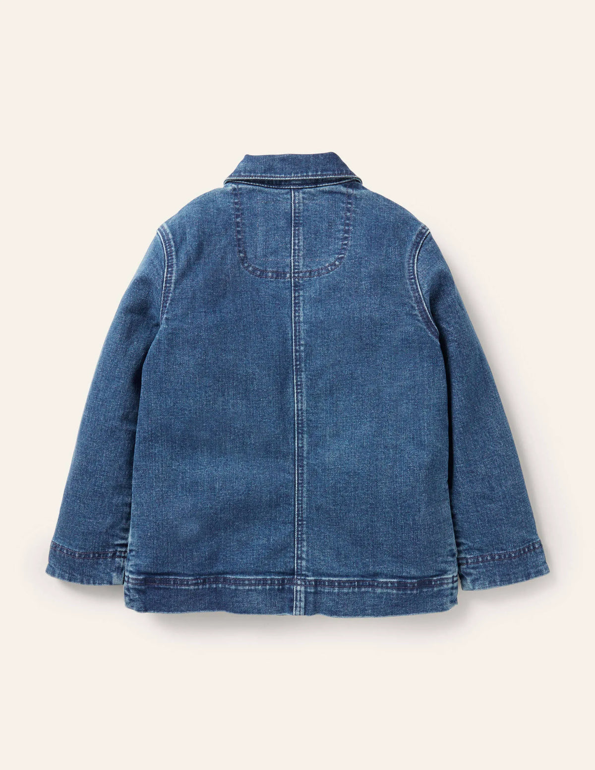 Embroidered Denim Jacket-Mid Vintage Bunnies