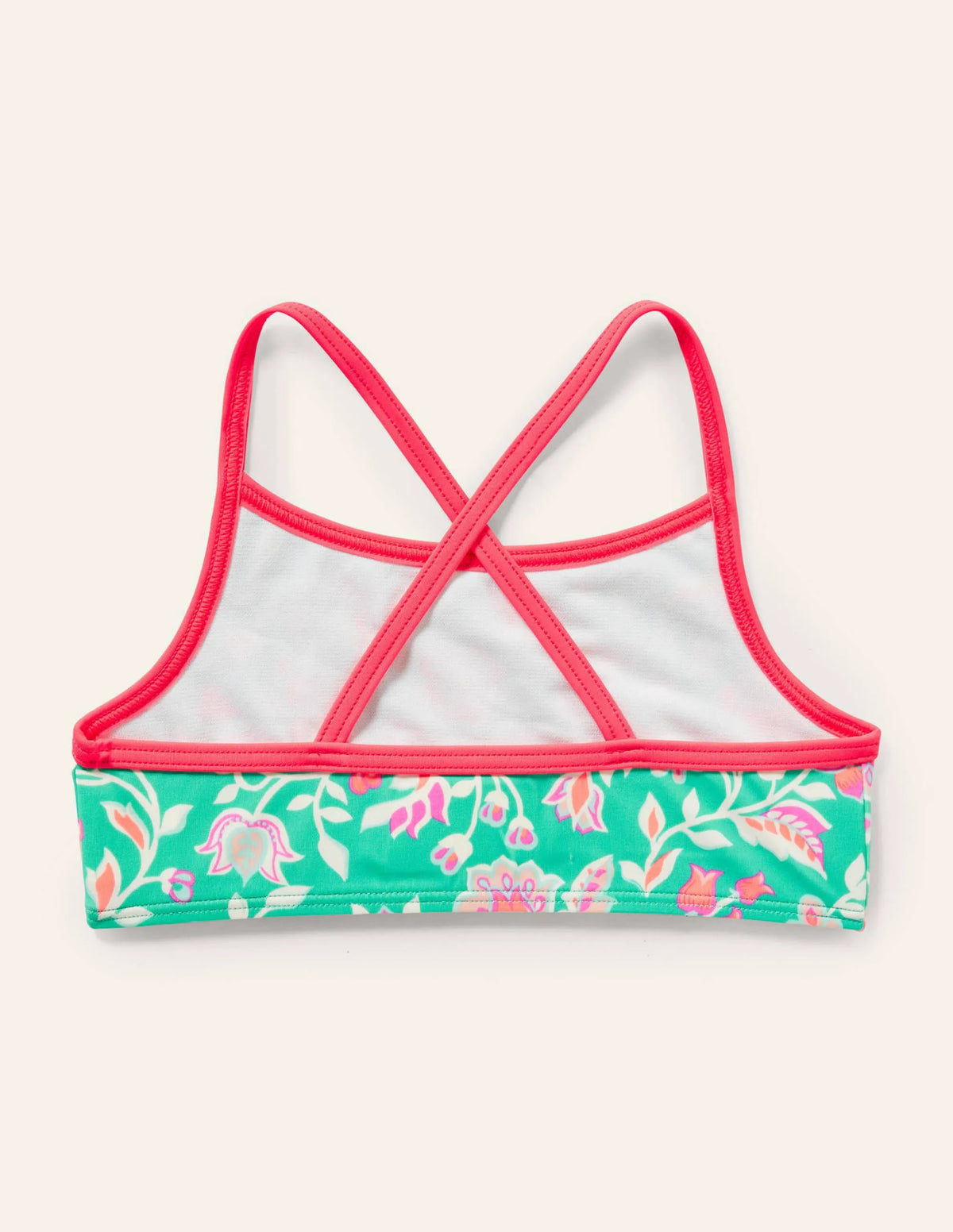 Patterned Bikini Top-Tropical Green Paisley