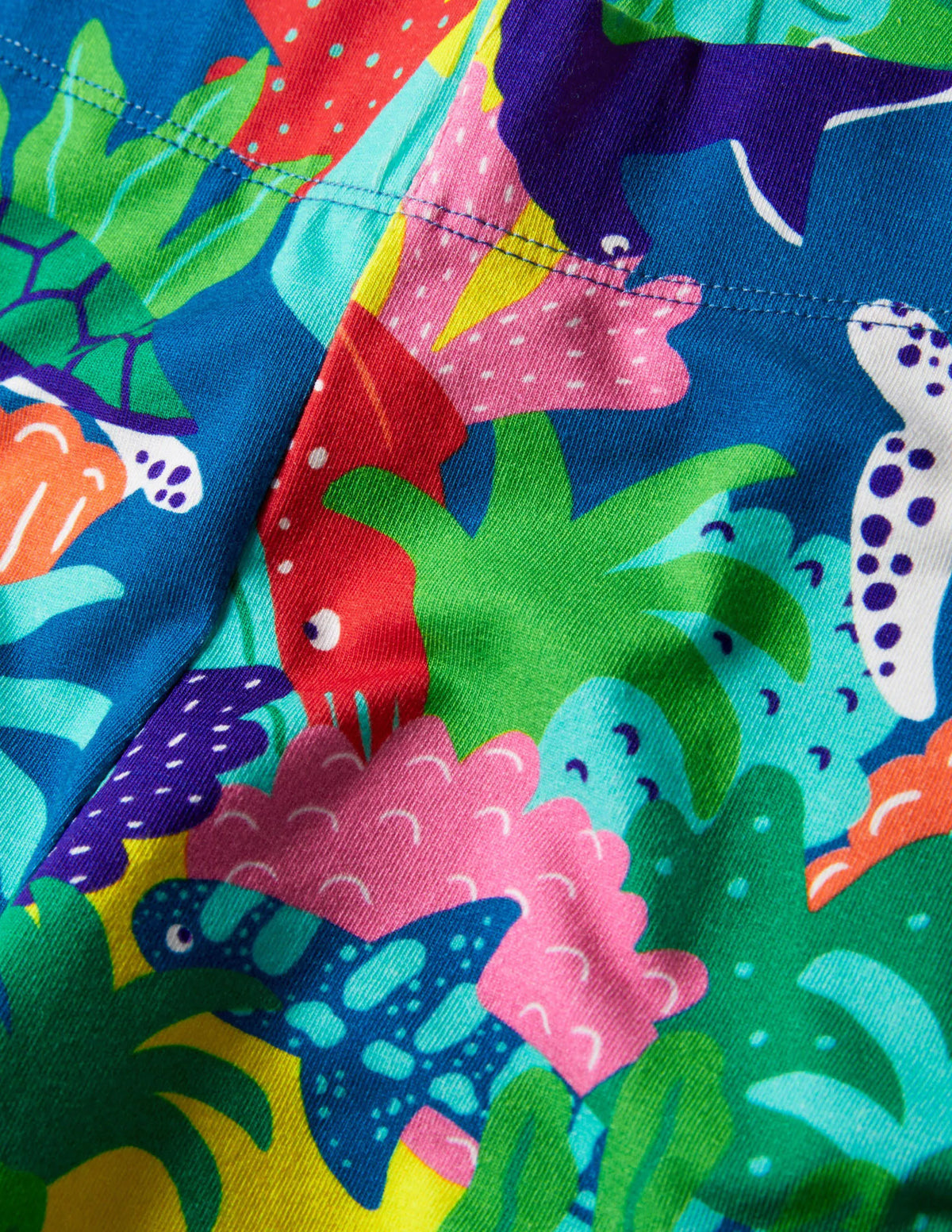 Fun Cropped Leggings-Multi Rainbow Reef