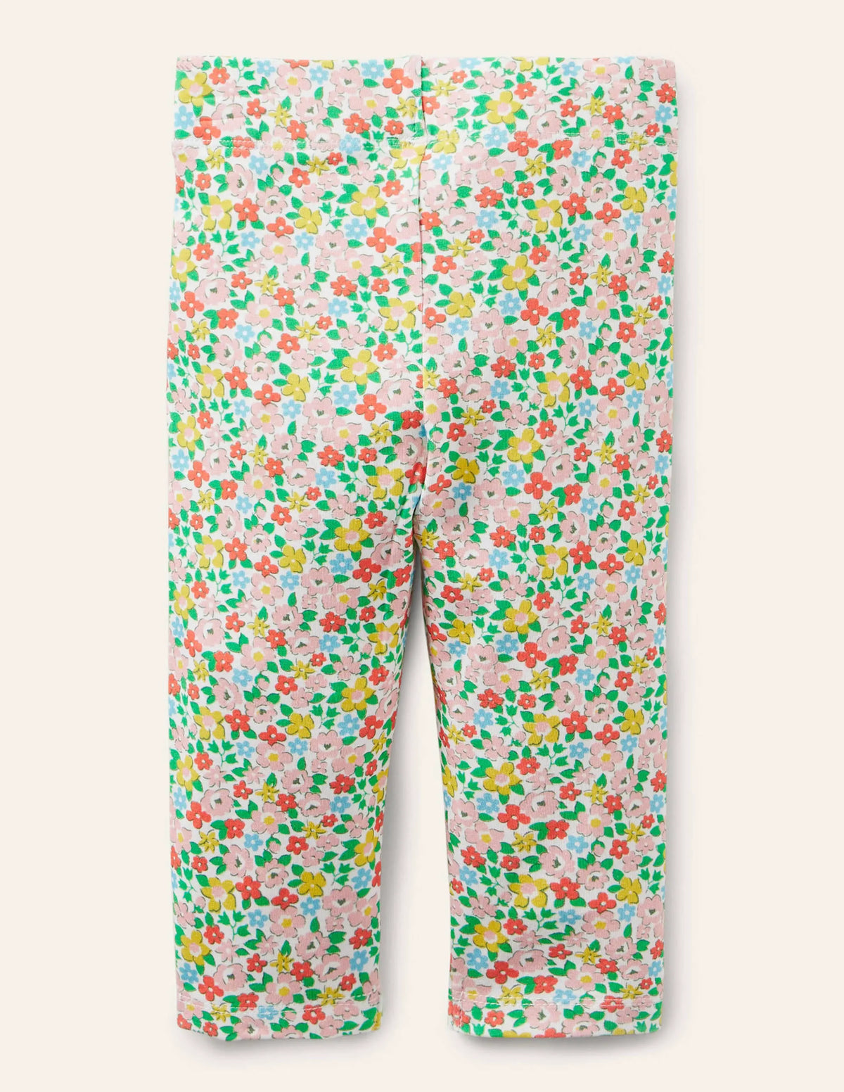 Fun Cropped Leggings-Multi Spring Floral
