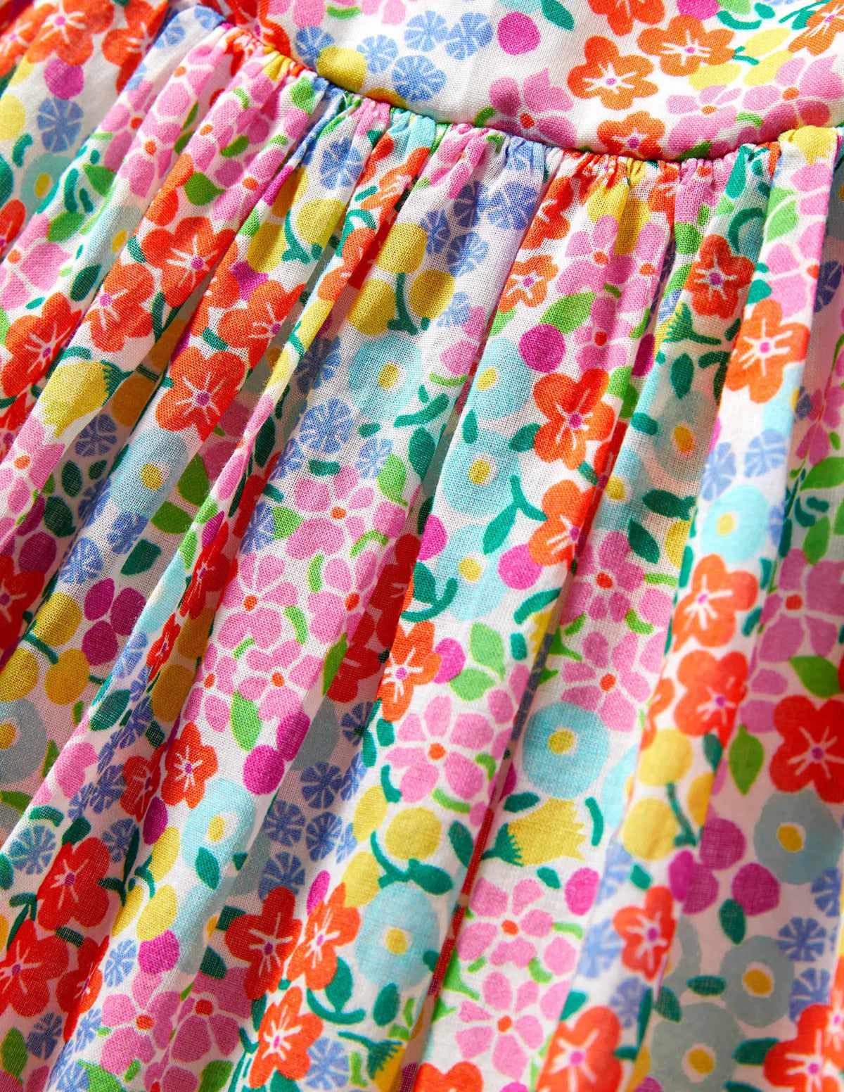 Cross-back Dress-Multi Tropical Floral