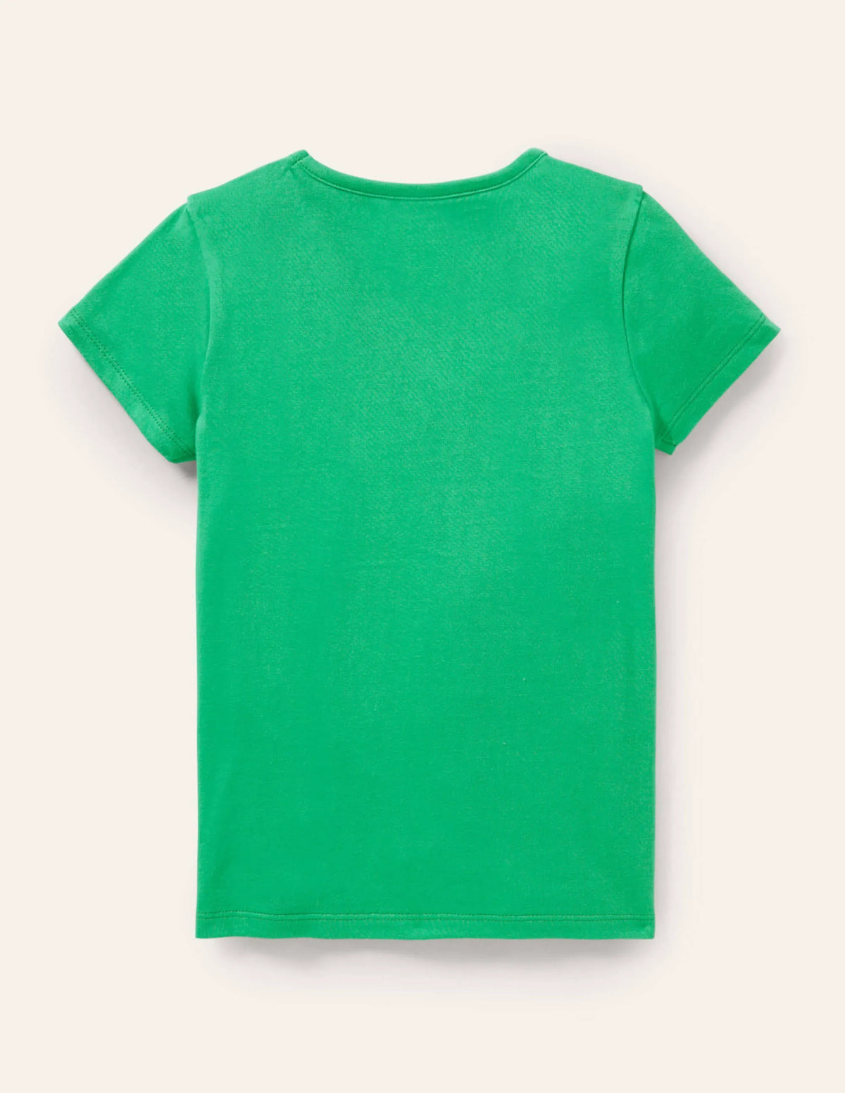 Short-sleeved Appliqué T-shirt-Aloe Green Meerkats