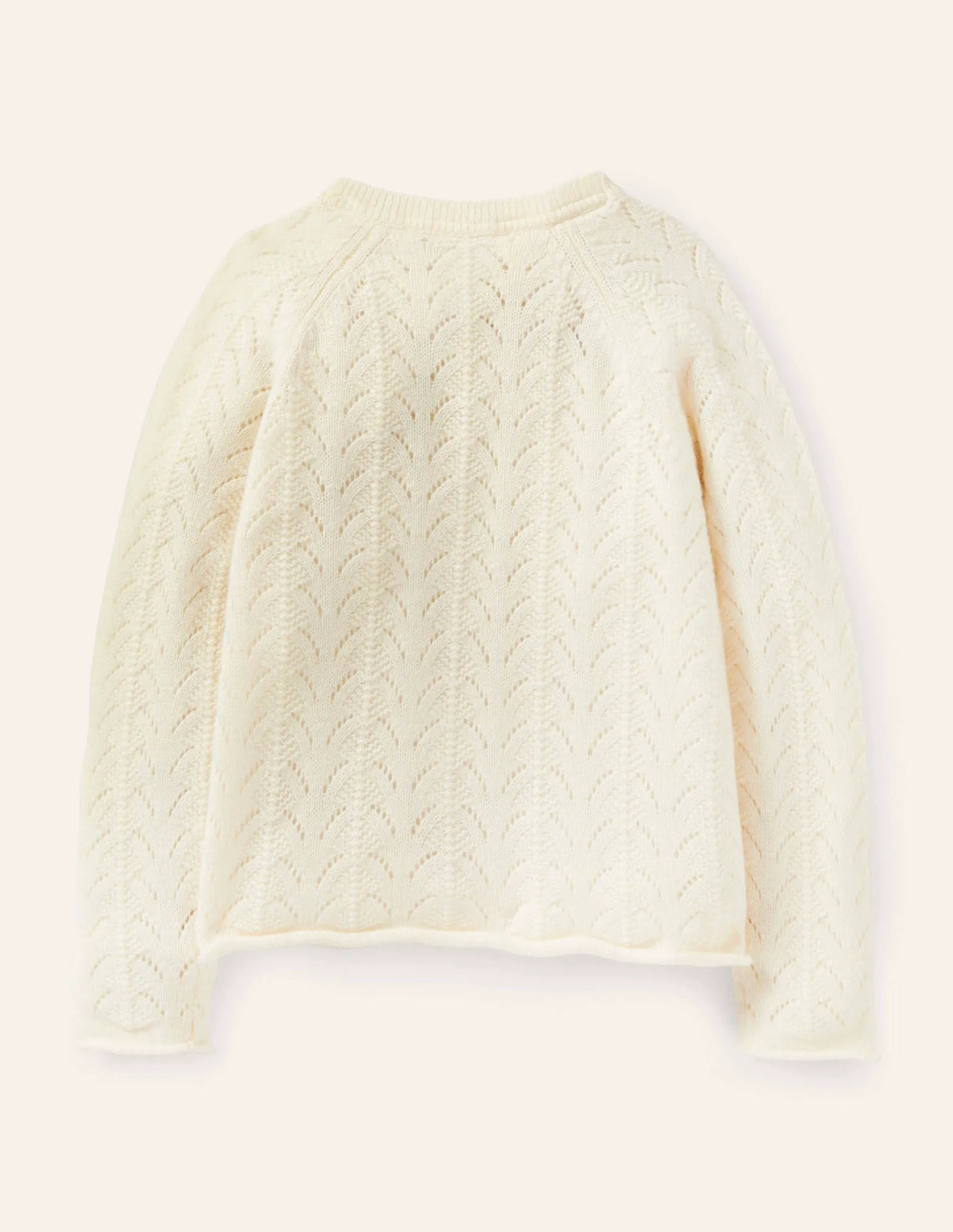 Cashmere Cardigan-Ecru Mélange