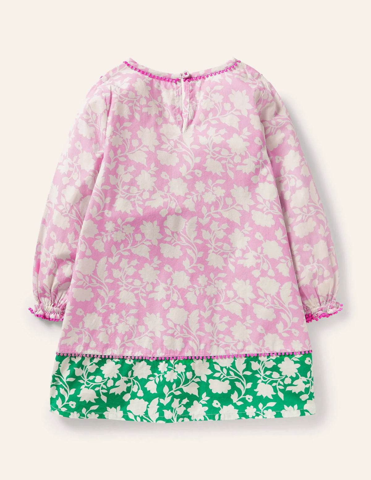 Long-sleeve Embroidered Kaftan-Multi Woodblock