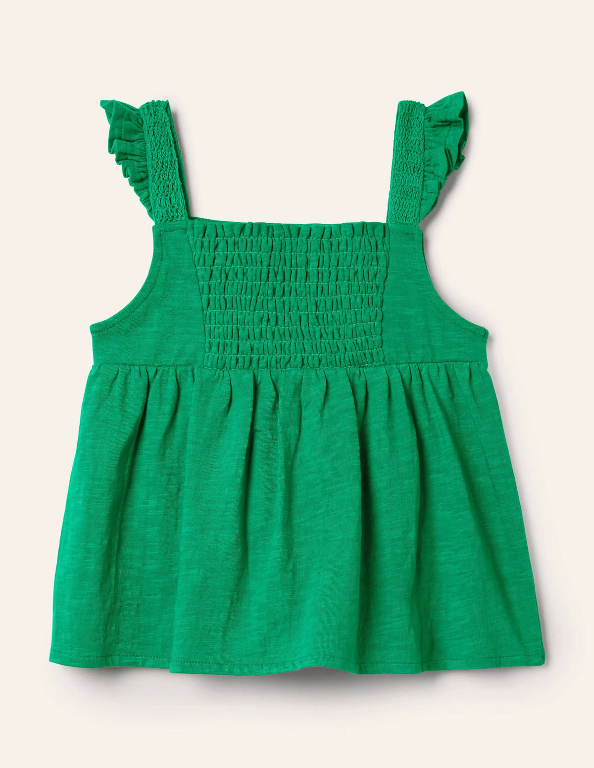 Crochet Tank Top-Green pepper