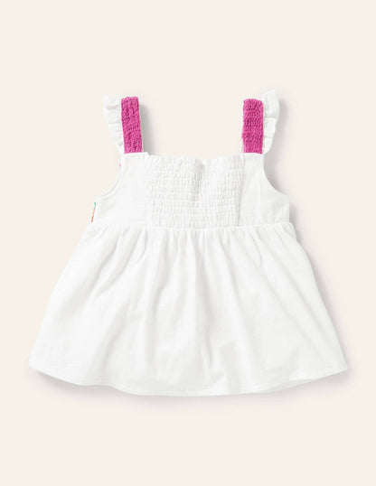 Crochet Tank Top-White