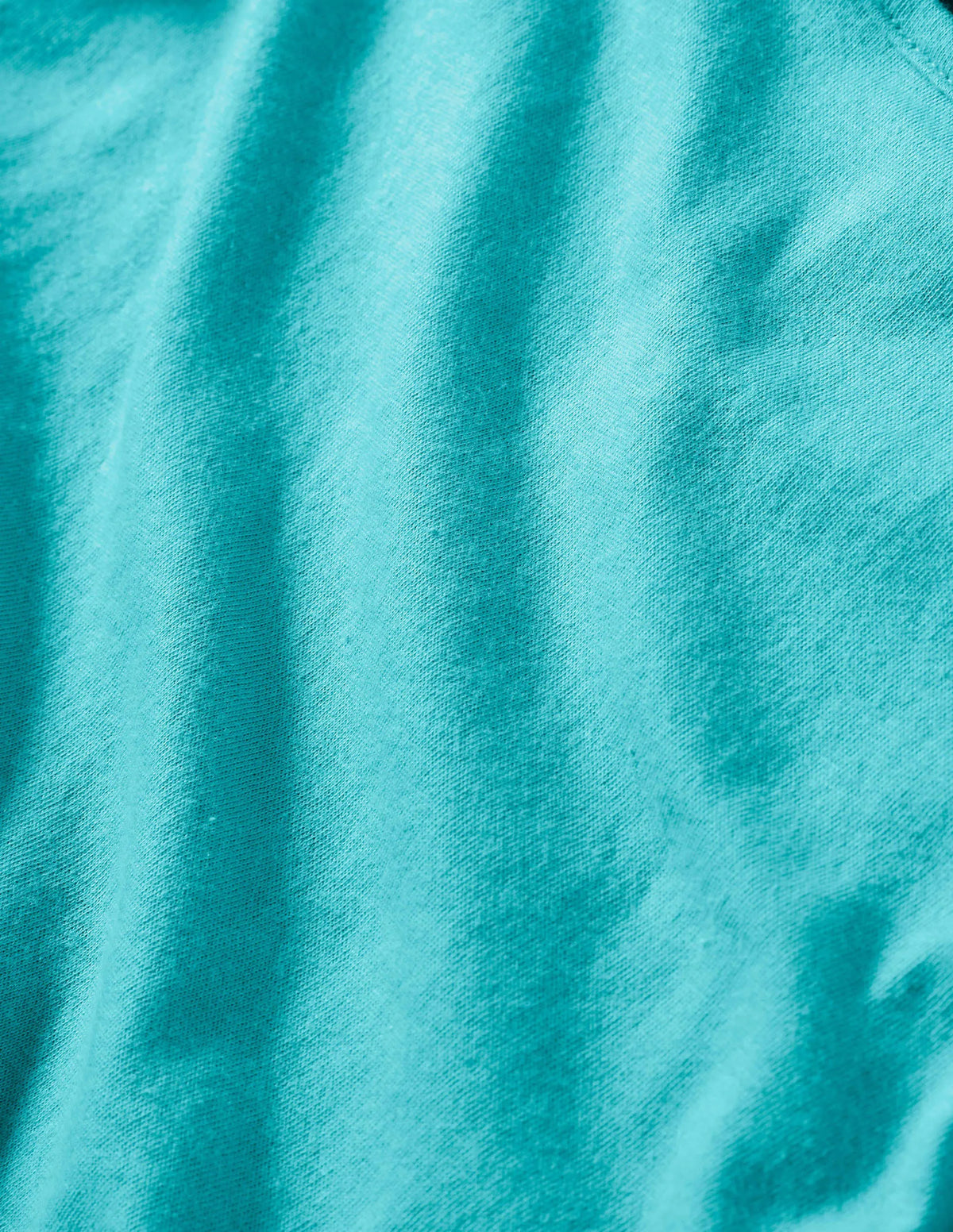Faye Jersey Top-Turquoise