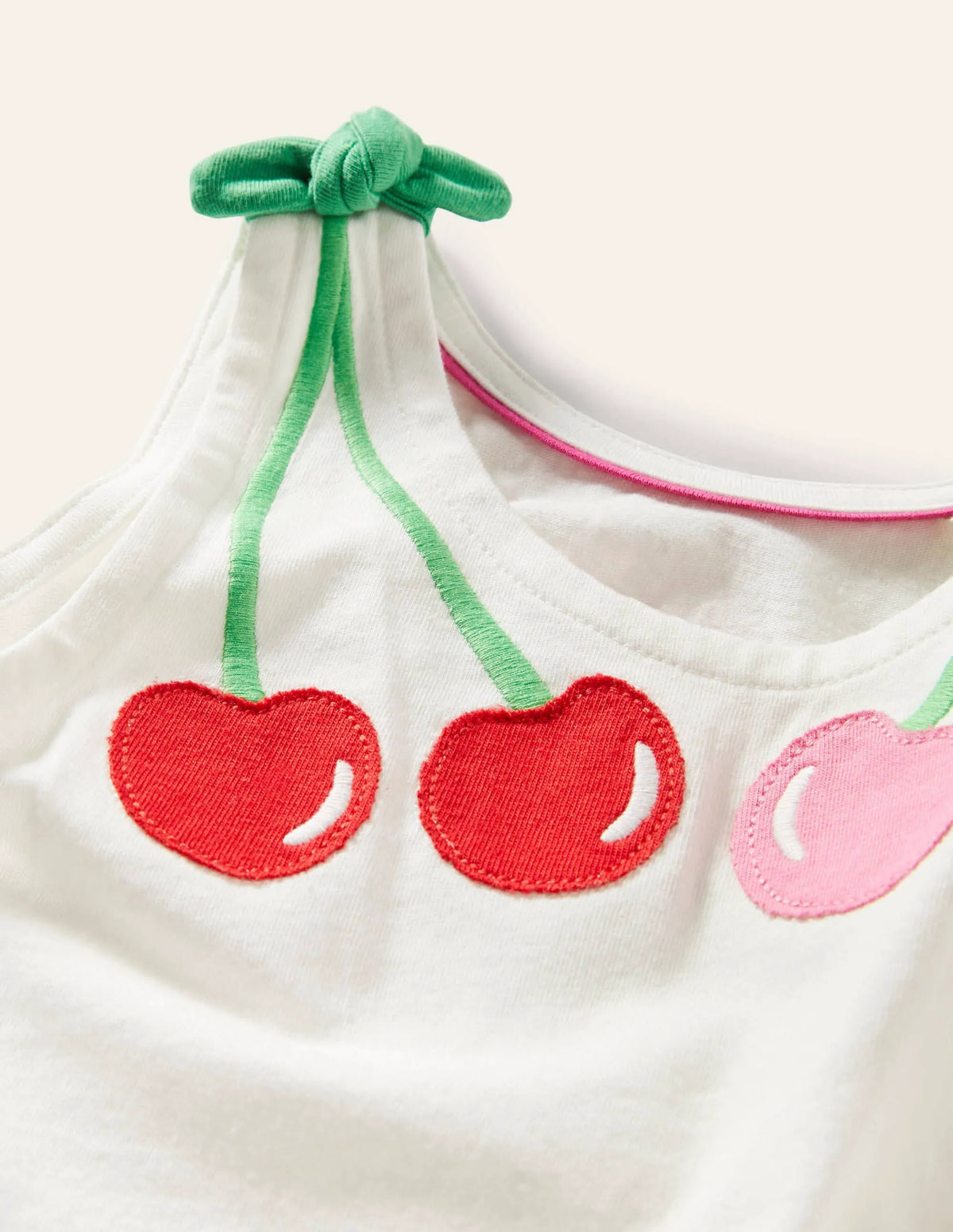 Cherry Tank Top-Ivory Cherry
