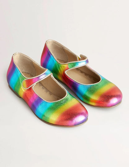 Party Mary Jane Shoes-Rainbow Ombre