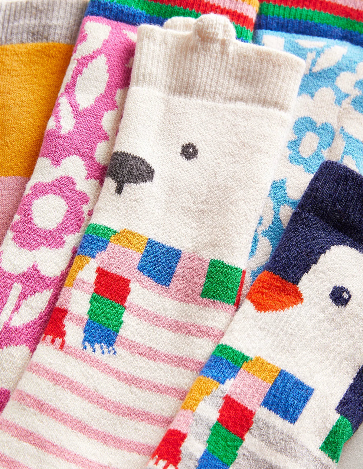 Ski Socks 5 Pack-Arctic Animals