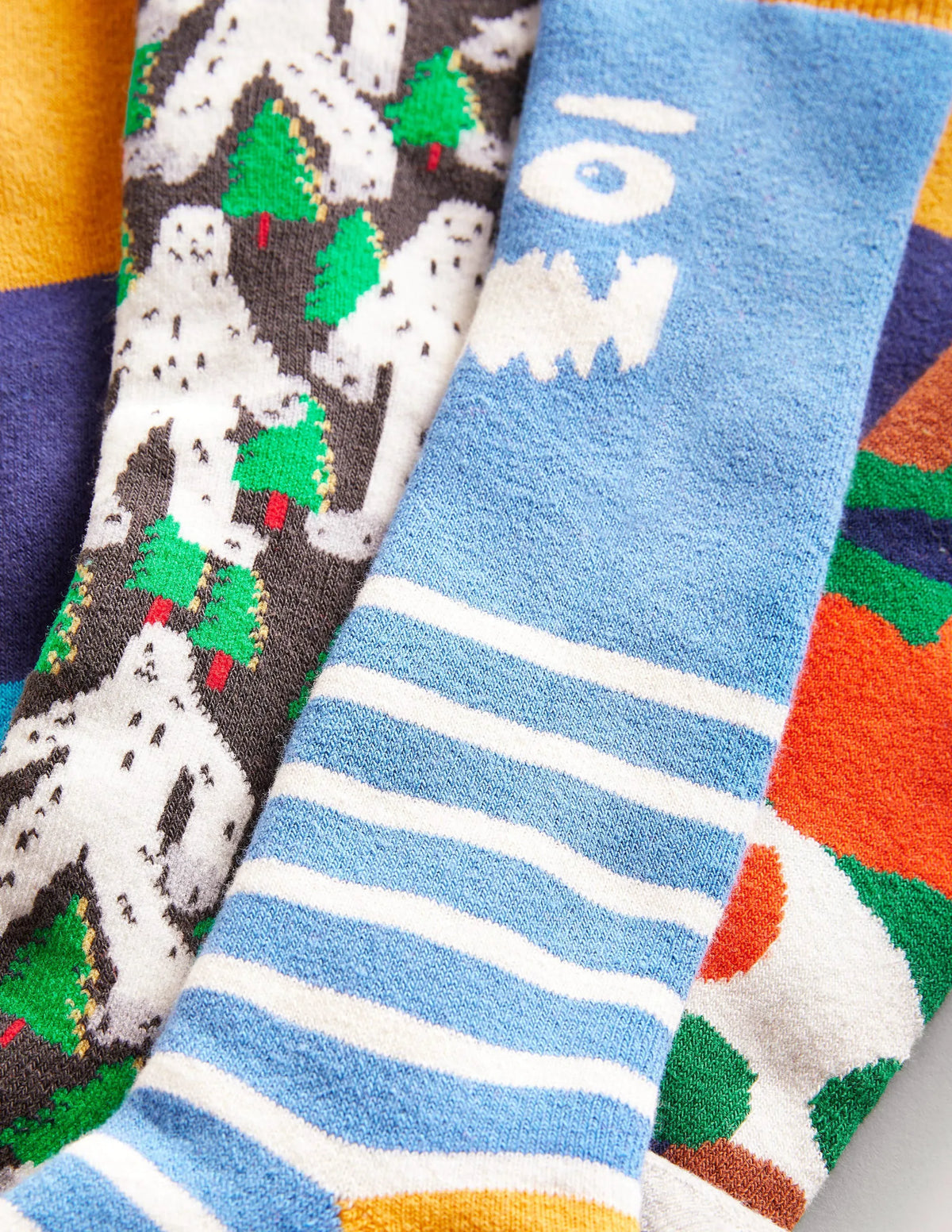 Ski Socks 5 Pack-Winter Multi