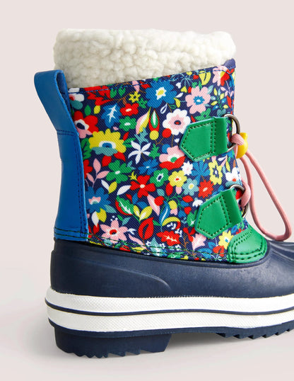 All Weather Boots-Multi Floral