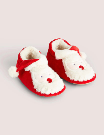 Christmas Slippers-Red Father Christmas