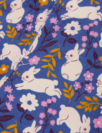 Fun Leggings-Riviera Blue Bunnies