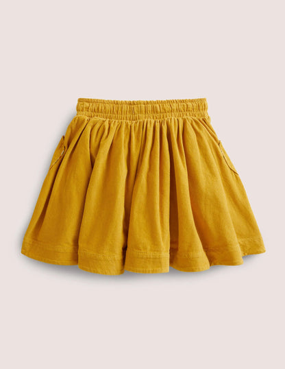 Woven Twirly Skirt-Honeycomb Yellow