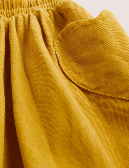 Woven Twirly Skirt-Honeycomb Yellow