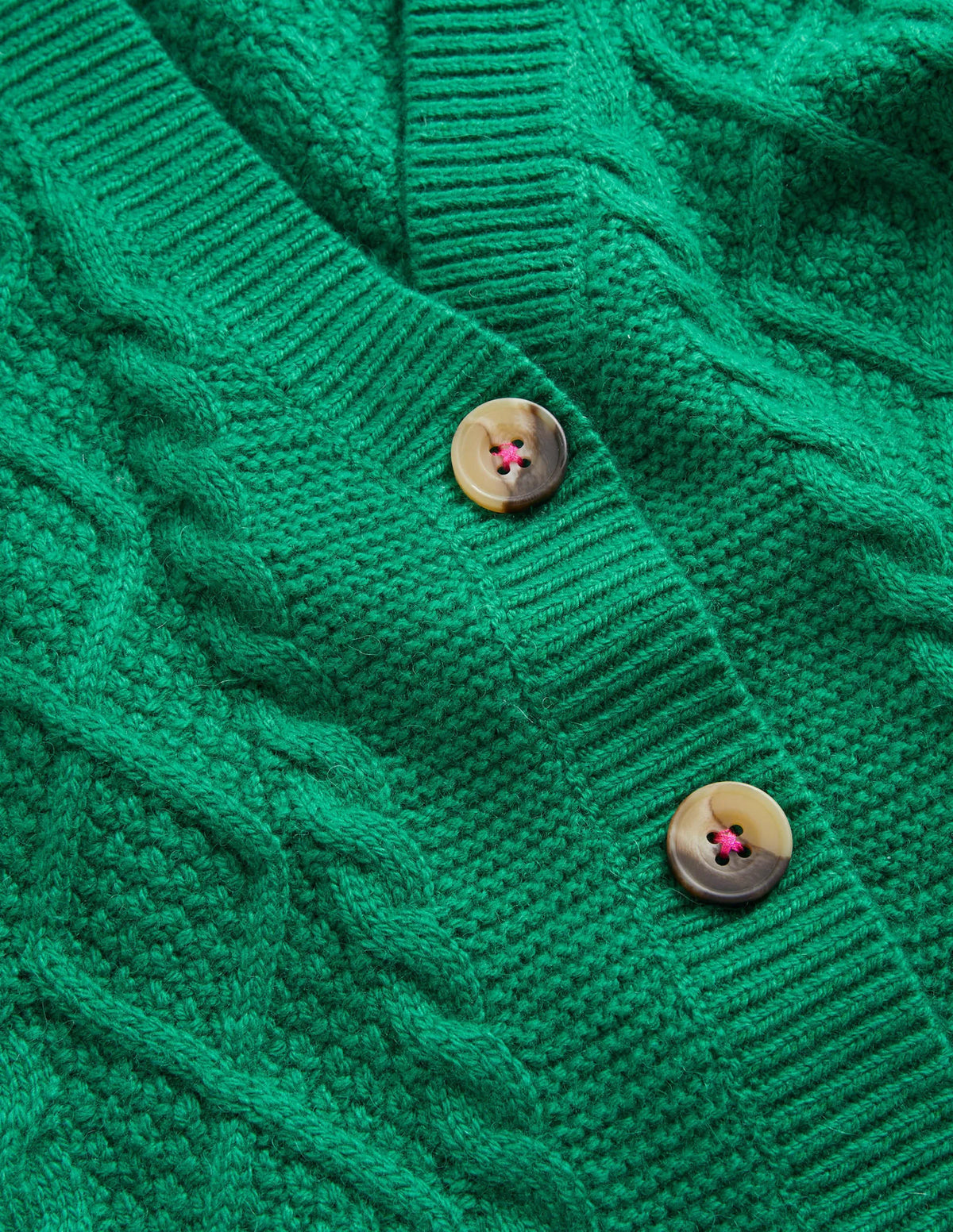 Slouchy Cable Cardigan-Shady Glade Green