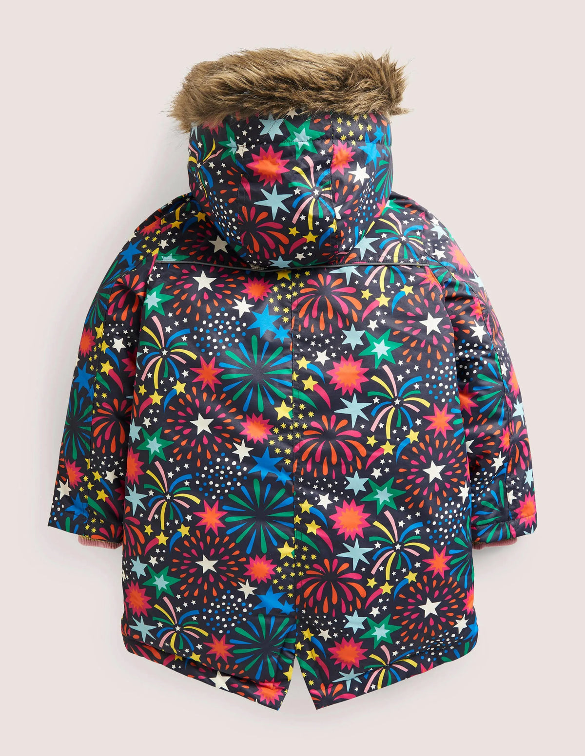 Cosy Waterproof Parka-Soot Grey Fireworks