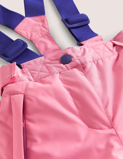 Pink Waterproof Dungaree Pants-Pink Lemonade