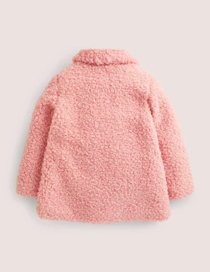 Shaggy Jacket-Almond Pink