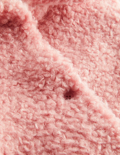 Shaggy Jacket-Almond Pink