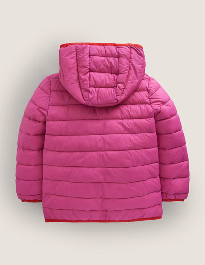Cosy Pack-away Padded Jacket-Tickled Pink