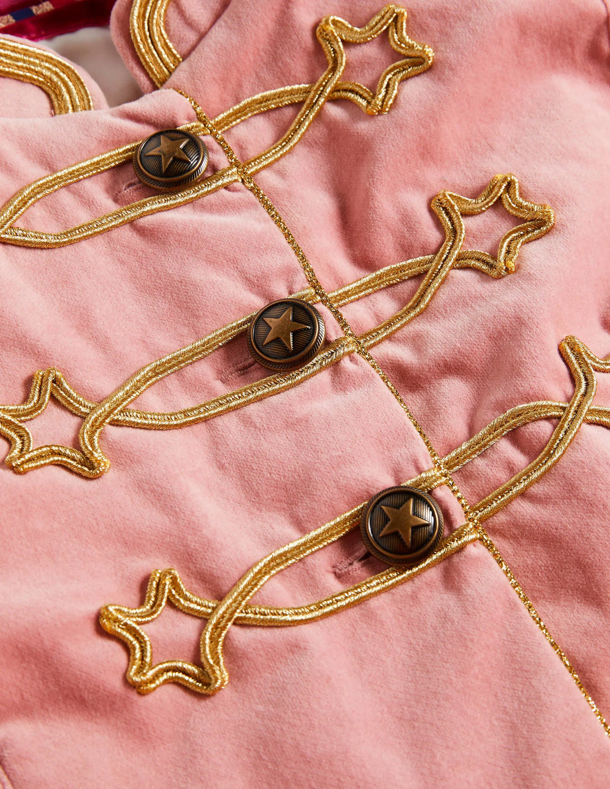 Party Military Jacket-Almond Pink