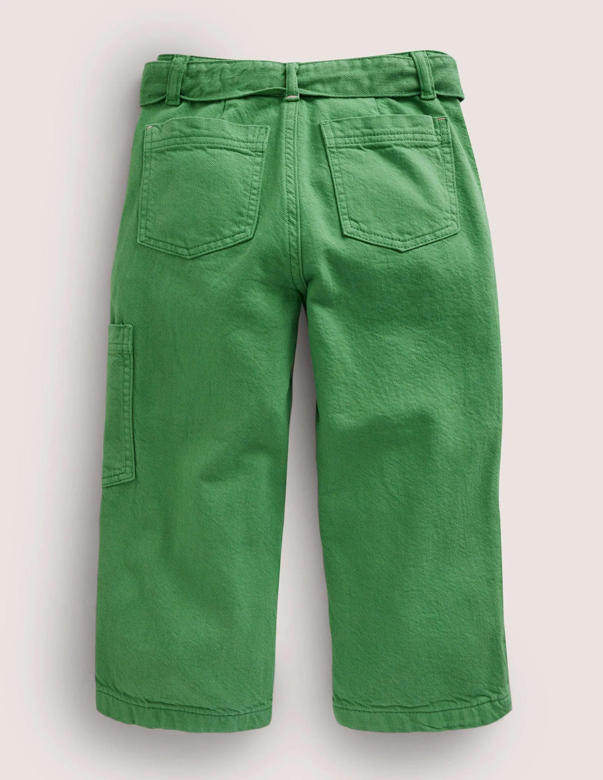 Tie Waist Cargo Pants-Safari Green
