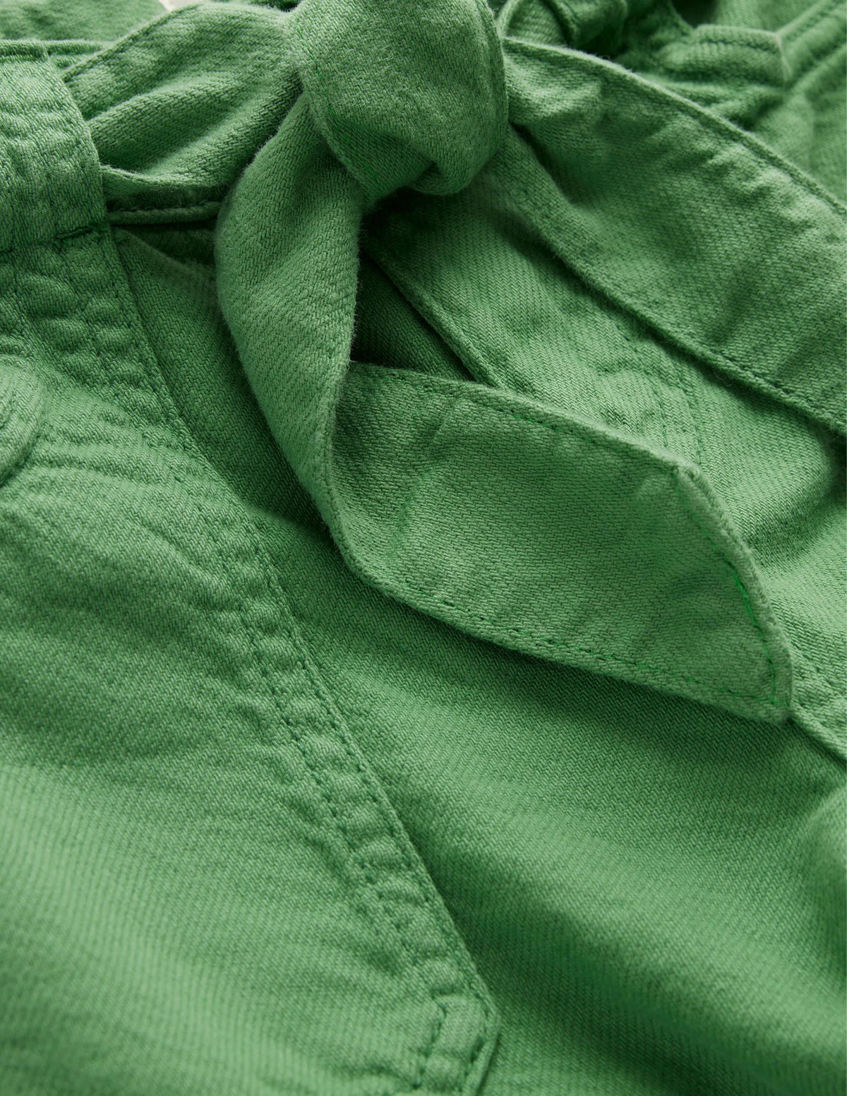 Tie Waist Cargo Pants-Safari Green