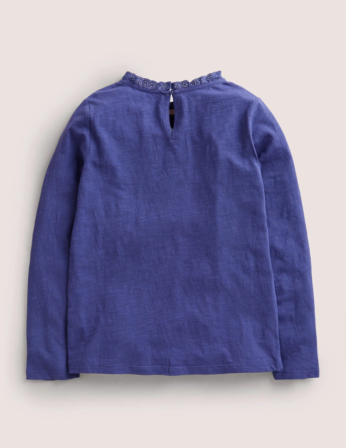 Long Sleeve Heart Pocket Top-Soft Starboard Blue