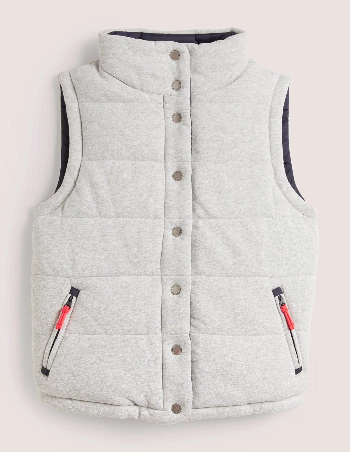 Reversible Vest-Grey Marl with Navy