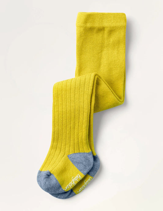 Ribbed Tights (Baby)-Spicy Mustard Yellow
