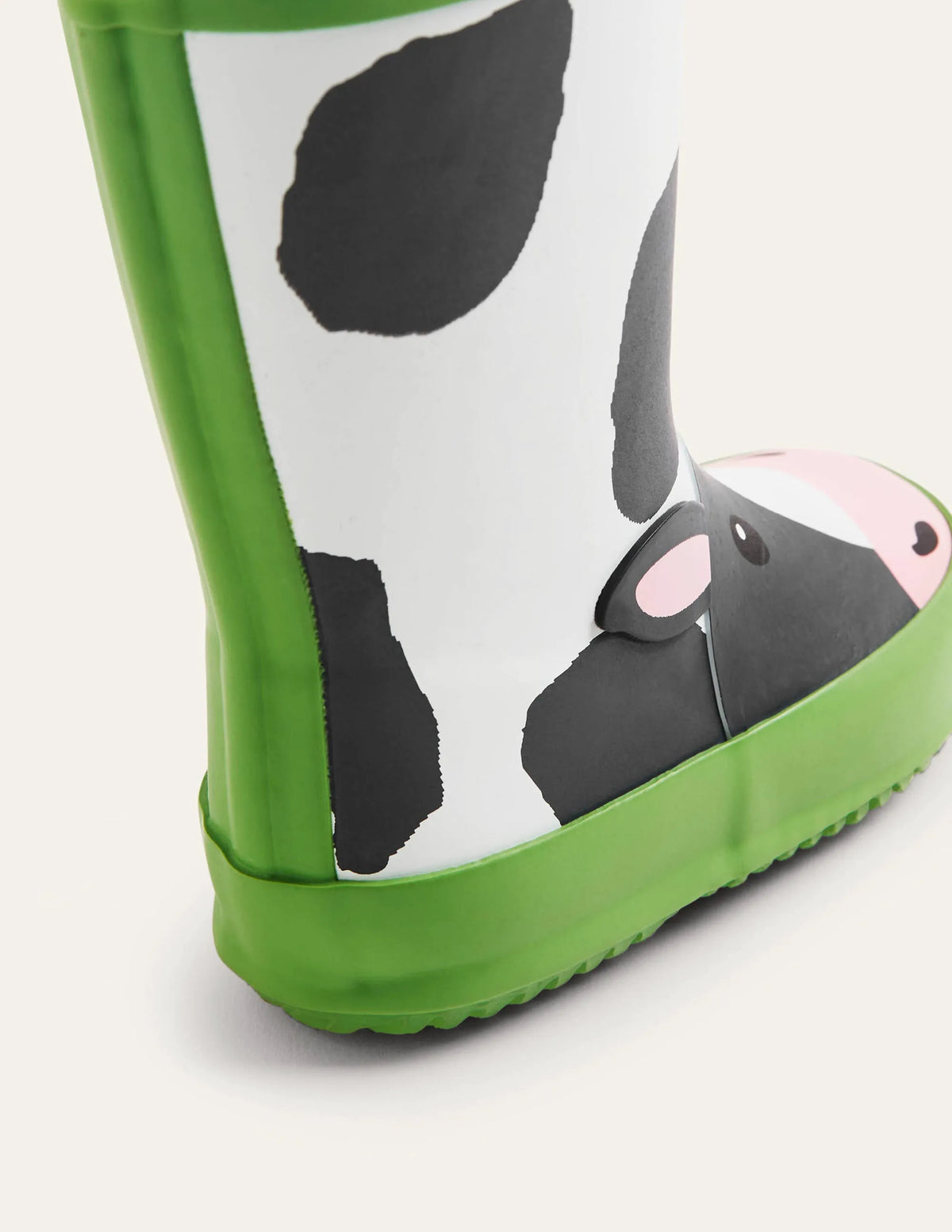 Wellies-Ivory/Black Cow