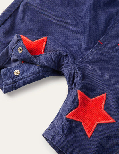 Cord Overalls-Starboard Blue